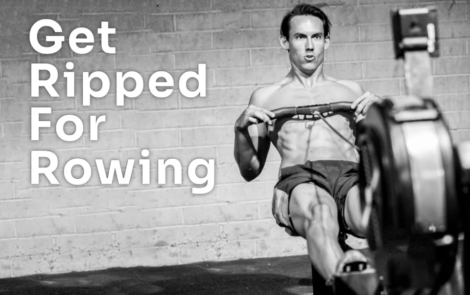 Get ripped for rowing Shane on C2 rower black and white